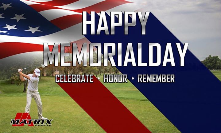 #happymemorialday #celebrate #honor #remember #matrixshafts #welovegolf #golfing #golfmore #memorialday #memorialdayweekend